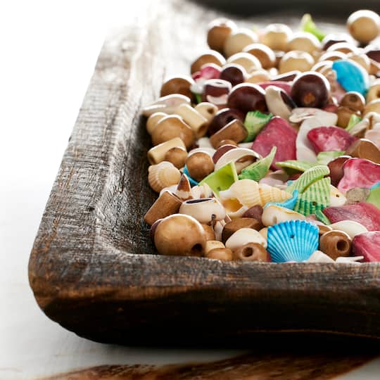 12 Pack: Assorted Shell and Wood Bead Mix by Bead Landing™